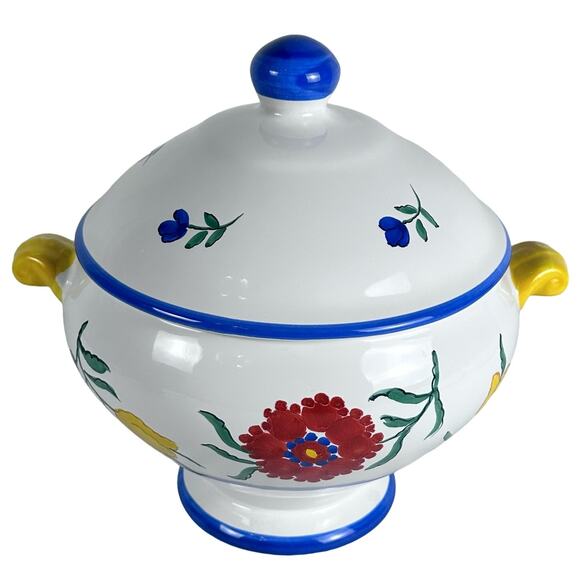 Mikasa CANTAGALLI Soup Tureen Hand Painted Italy Excellent Condition New w/Tags! - Picture 5 of 10